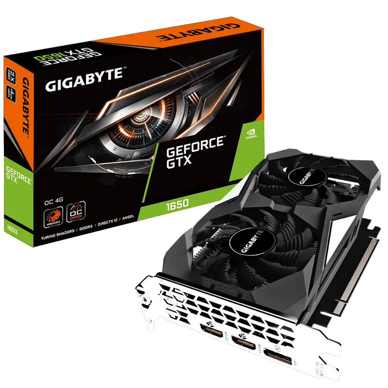 VGA Gigabyte GTX1650 4GB GDDR5 OC (GV-N1650OC-4GD)