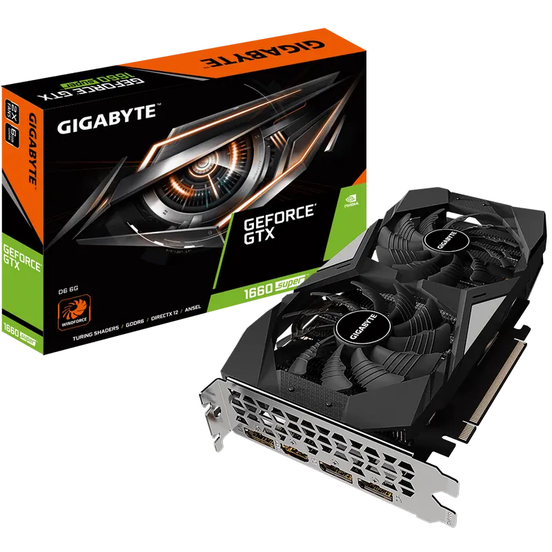 VGA Gigabyte GTX1660 SUPER 6GB GDDR6 D6 (GV-N166SD6-6GD)