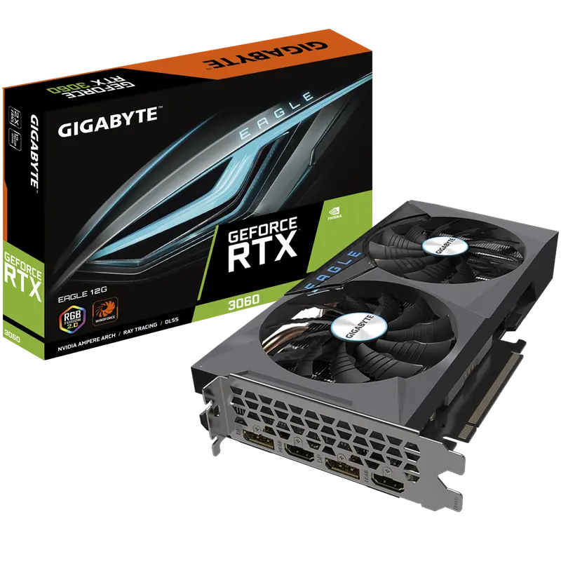 VGA Gigabyte RTX3060 12GB GDDR6 Eagle OC (GV-N3060EAGLE OC-12GD)