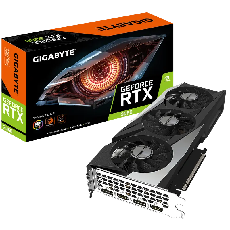 VGA Gigabyte RTX3060 12GB GDDR6 Gaming OC (GV-N3060GAMING OC-12GD)