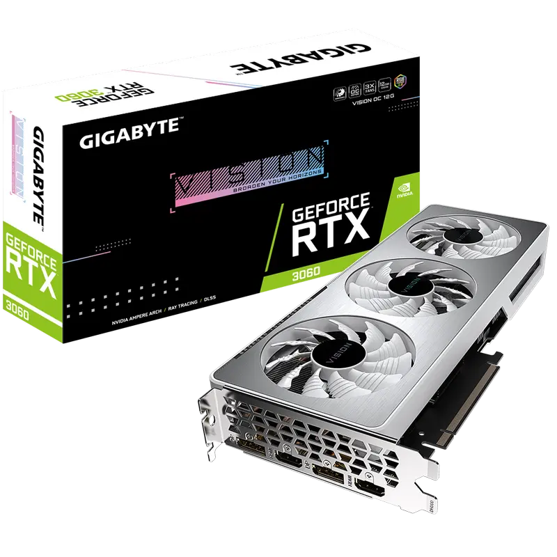 VGA Gigabyte RTX3060 12GB GDDR6 Vision OC (GV-N3060VISION OC-12GD)