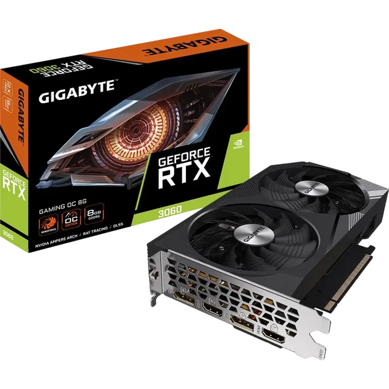 VGA Gigabyte RTX3060 8GB GDDR6 Gaming OC (GV-N3060GAMING OC-8GD)