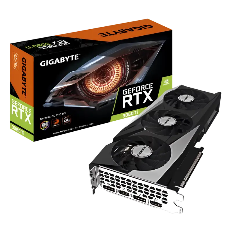 VGA Gigabyte RTX3060Ti 8GB GDDR6 Gaming OC (GV-N306TGAMING OC-8GD)