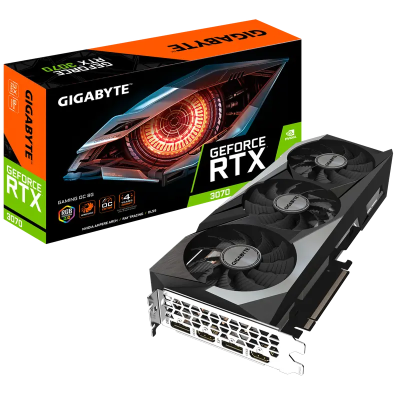 VGA Gigabyte RTX3070 8GB GDDR6 Gaming OC (GV-N3070GAMING OC-8GD)