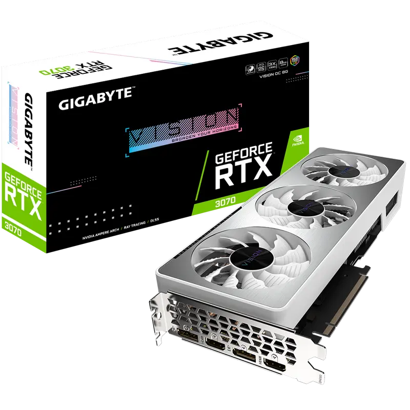 VGA Gigabyte RTX3070 8GB GDDR6 Vision OC (GV-N3070VISION OC-8GD)