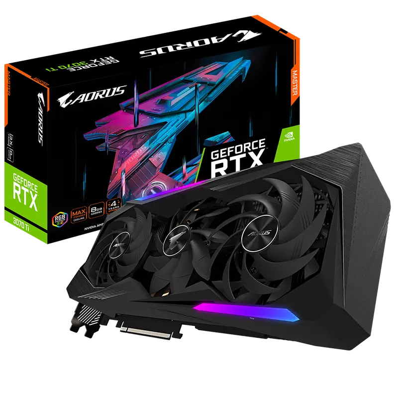 VGA Gigabyte RTX3070Ti 8GB GDDR6X Aorus Master (GV-N307TAORUS M-8GD)