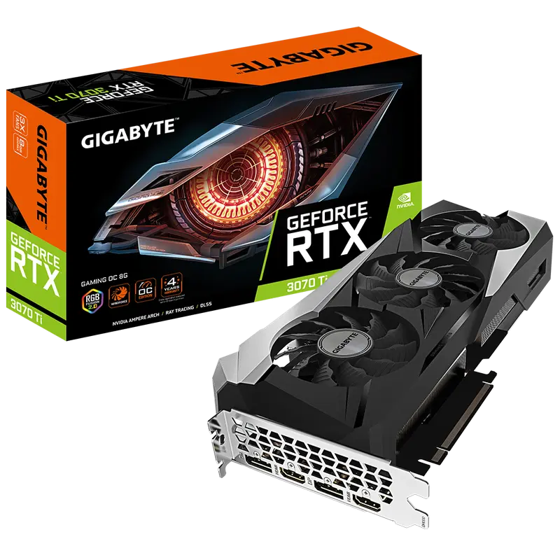 VGA Gigabyte RTX3070Ti 8GB GDDR6X Gaming OC (GV-N307TGAMING OC-8GD)