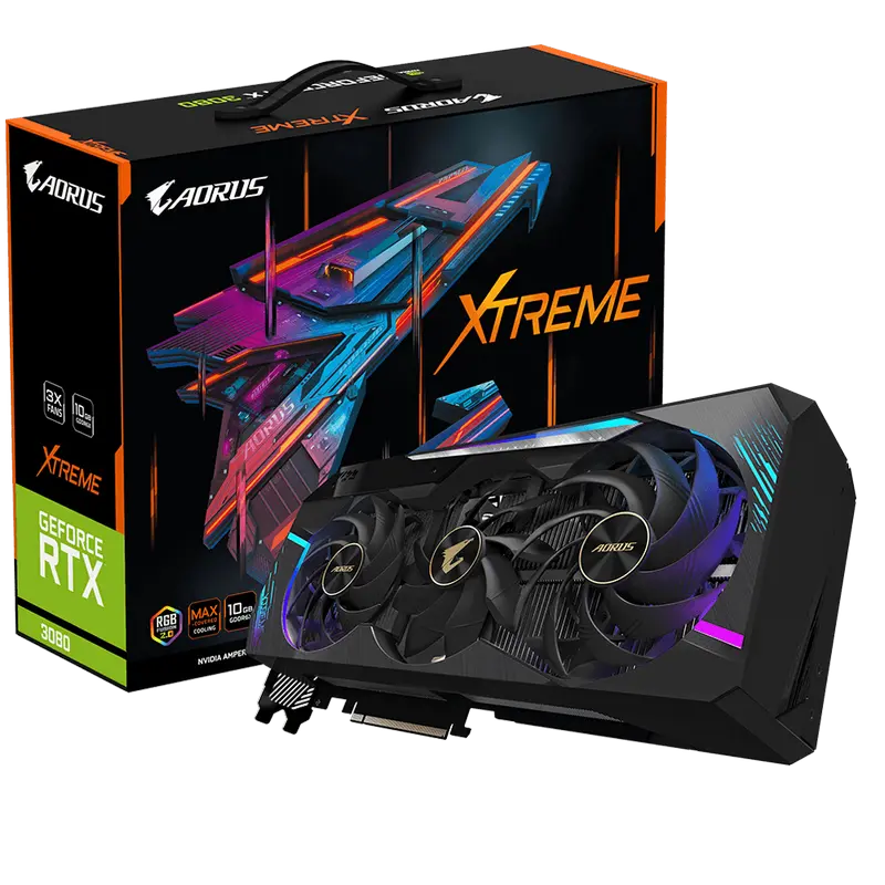VGA Gigabyte RTX3080 10GB GDDR6X Aorus Xtreme (GV-N3080AORUS X-10GD)