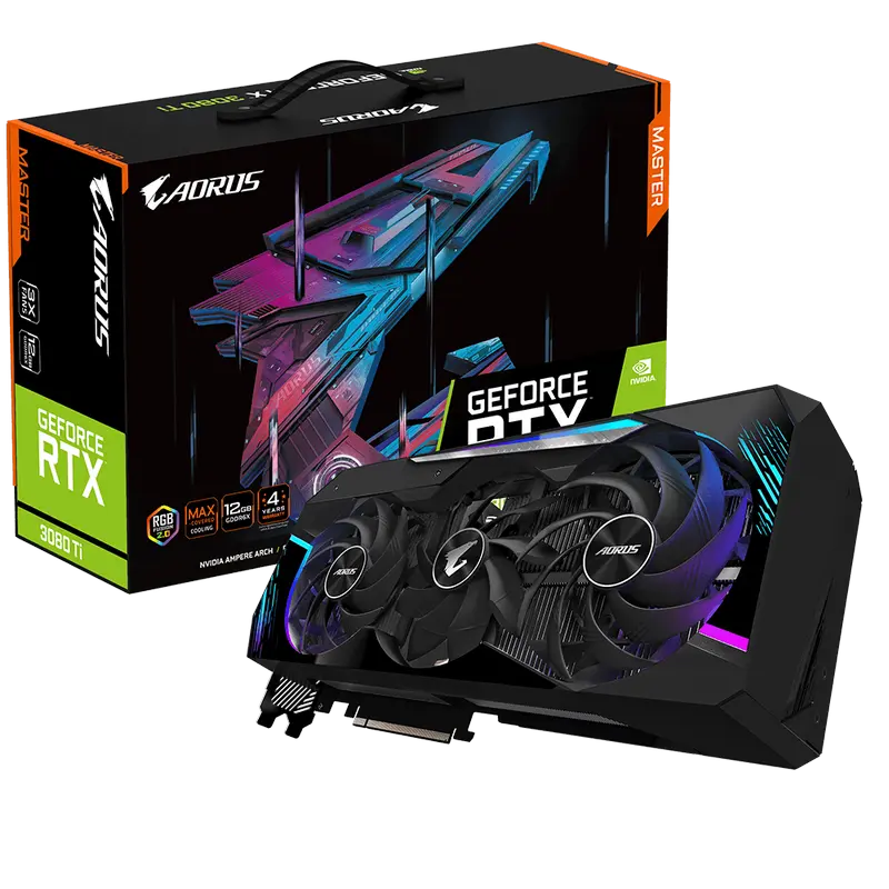 VGA Gigabyte RTX3080Ti 12GB GDDR6X Aorus Master (GV-N308TAORUS M-12GD)