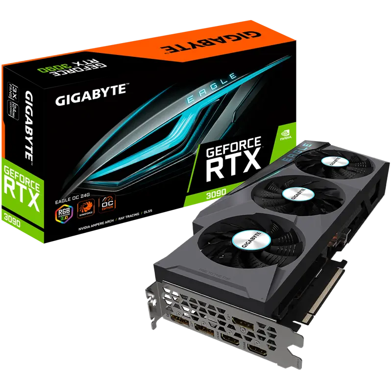 VGA Gigabyte RTX3090 24GB GDDR6X Eagle OC (GV-N3090EAGLE OC-24GD)