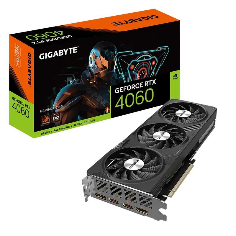 VGA Gigabyte RTX4060 8GB GDDR6 Gaming OC (GV-N4060GAMING OC-8GD)