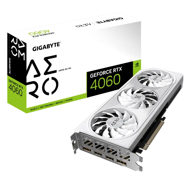 VGA Gigabyte RTX4060 8GB GDDR6X Aero OC (GV-N4060AERO OC-8GD)