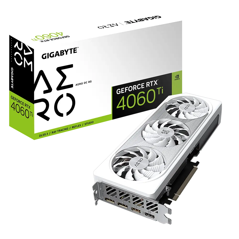 VGA Gigabyte RTX4060Ti 8GB GDDR6X Aero OC (GV-N406TAERO OC-8GD)