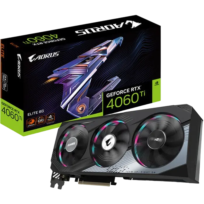 VGA Gigabyte RTX4060Ti 8GB GDDR6X Aorus Elite (GV-N406TAORUS E-8GD)