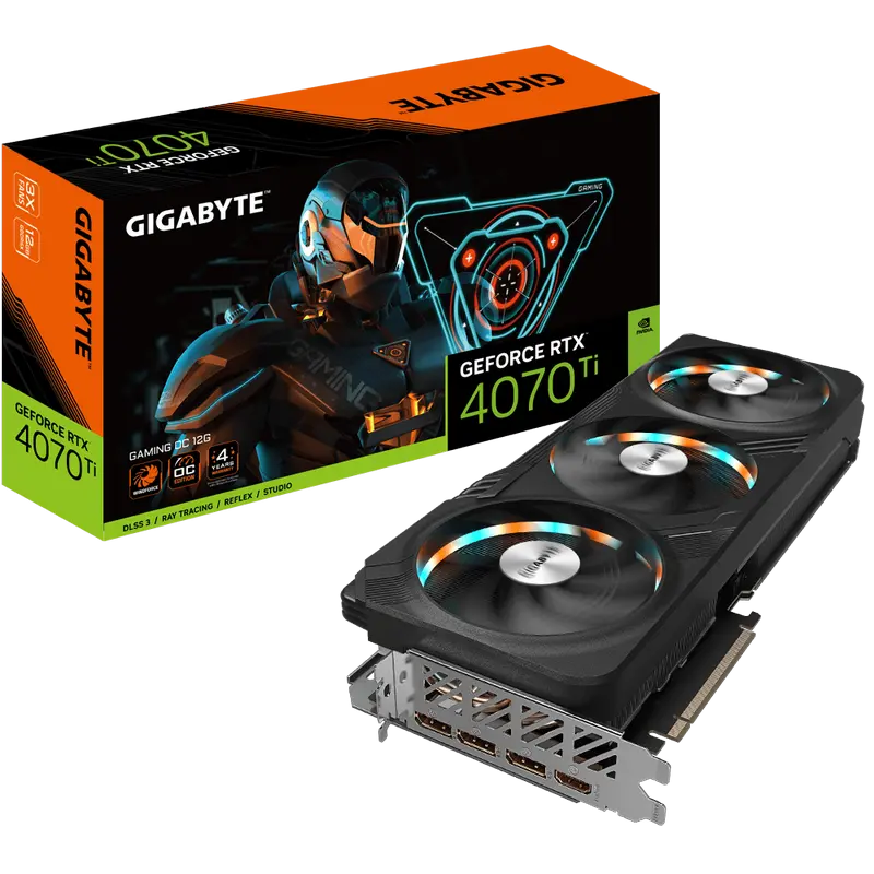 VGA Gigabyte RTX4070Ti 12GB GDDR6X Gaming OC (GV-N407TGAMING OC-12GD)