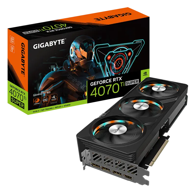VGA Gigabyte RTX4070Ti Super 16GB GDDR6X Gaming OC (GV-N407TSGAMING OC-16GD)