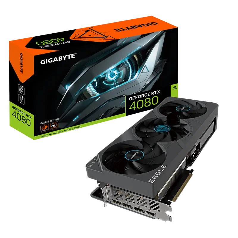 VGA Gigabyte RTX4080 16GB GDDR6X Eagle OC (GV-N4080EAGLE OC-16GD)