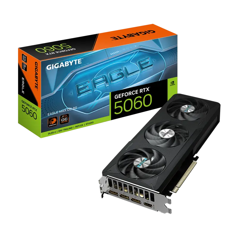 VGA Gigabyte RTX5060 8GB GDDR7 EagleMax OC (GV-N5060EAGLEMAX OC-8GD)