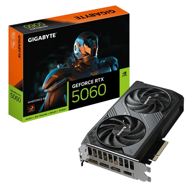 VGA Gigabyte RTX5060 8GB GDDR7 WindForce (GV-N5060WF2-8GD)