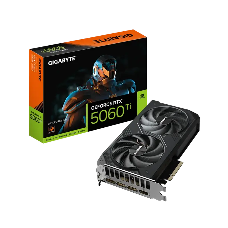 VGA Gigabyte RTX5060Ti 16GB GDDR7 Windforce (GV-N506TWF2-16GD)