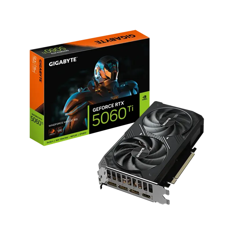 VGA Gigabyte RTX5060Ti 16GB GDDR7 Windforce Max OC (GV-N506TWF2MAX OC-16GD)