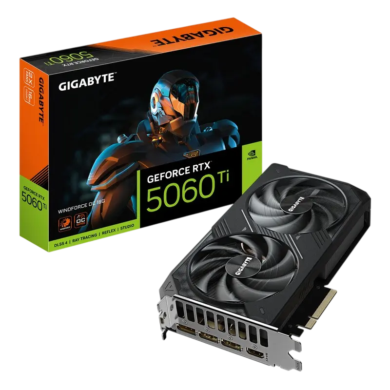 VGA Gigabyte RTX5060Ti 16GB GDDR7 Windforce OC (GV-N506TWF2OC-16GD)