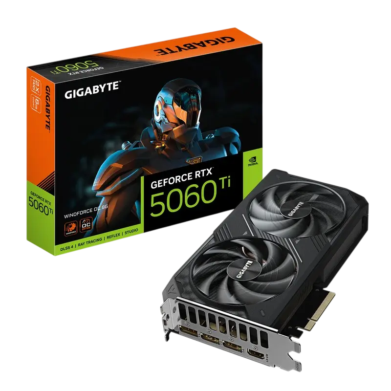 VGA Gigabyte RTX5060Ti 8GB GDDR7 Windforce OC (GV-N506TWF2OC-8GD)