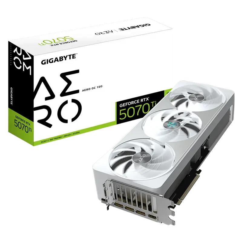 VGA Gigabyte RTX5070Ti 16GB GDDR7 Aero OC (GV-N507TAERO OC-16GD)