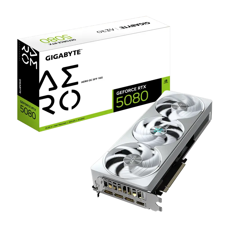 VGA Gigabyte RTX5080 16GB GDDR7 Aero OC (GV-N5080AERO OC-16GD)