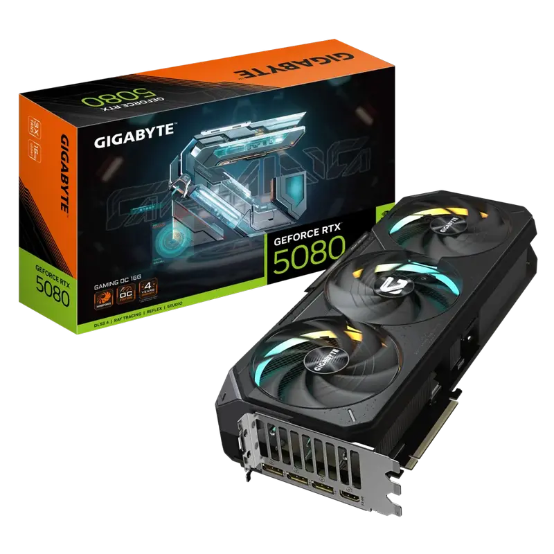 VGA Gigabyte RTX5080 16GB GDDR7 Gaming OC (GV-N5080GAMING OC-16GD)