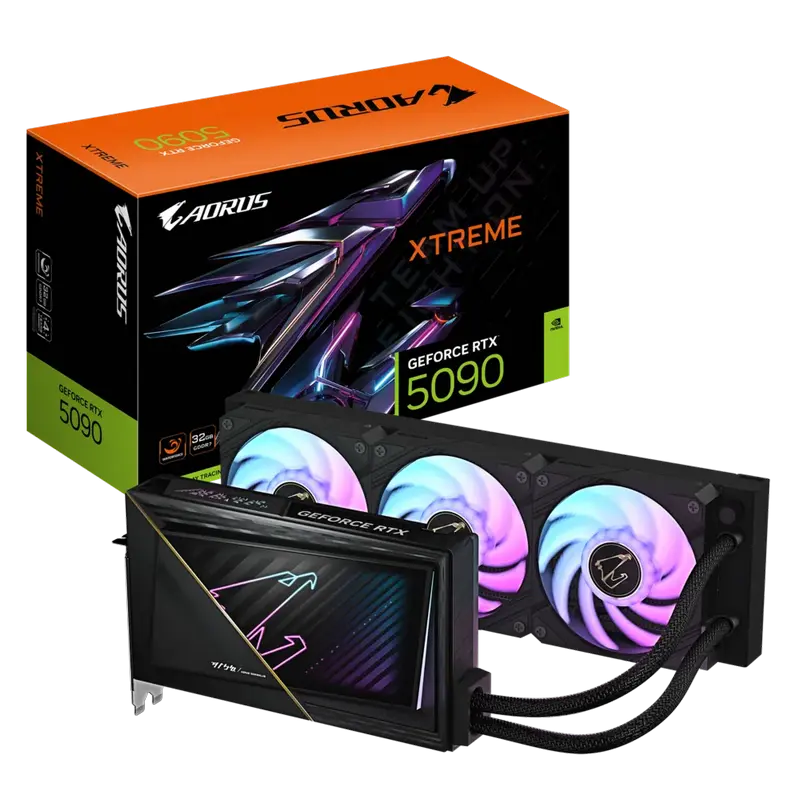 VGA Gigabyte RTX5090 32GB GDDR7 Aorus Xtreme Waterforce (GV-N5090AORUSX W-32GD)