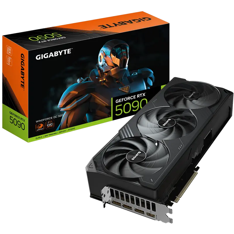 VGA Gigabyte RTX5090 32GB GDDR7 WindForce (GV-N5090WFOC-32GD)