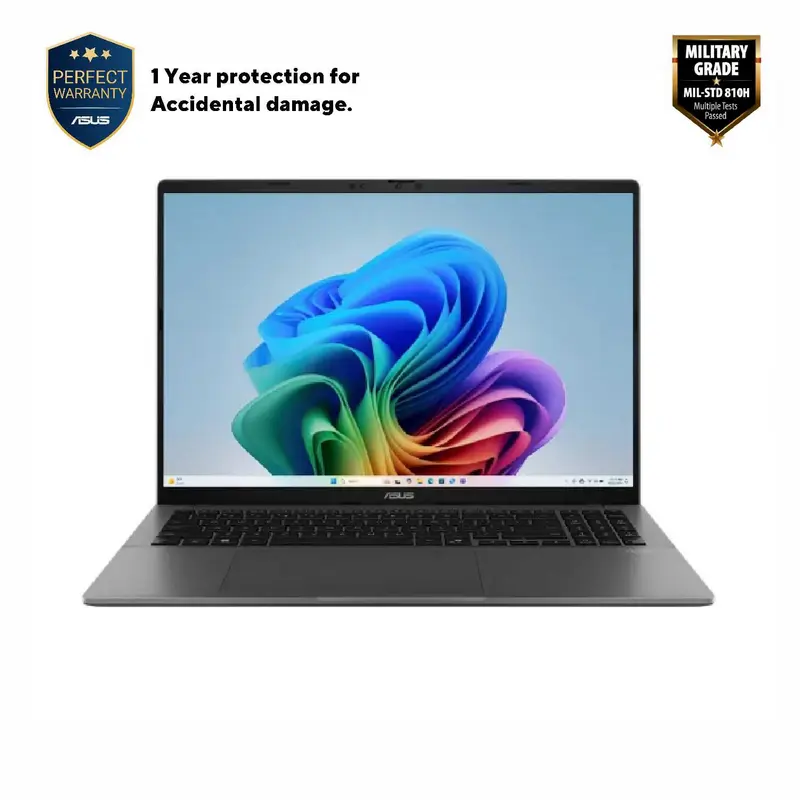 ASUS 16.0" Vivobook S 16 S3607QA Gray (Snapdragon X X1-26-100 32Gb 1Tb Win 11)