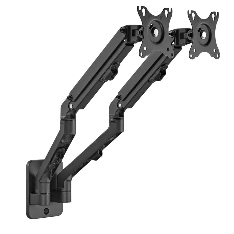 Wall mount for 2 monitors Gembird MA-WA2-01, 17"-27", per screen max.5kg, VESA: 75x75, 100x100