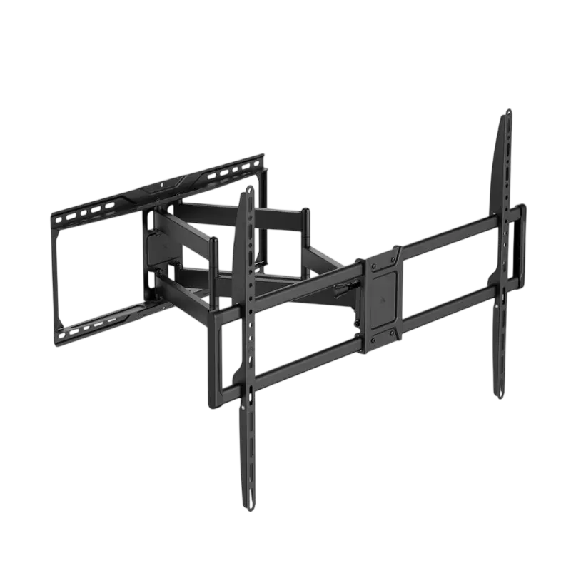 Wall Mount Gembird "WM-105ST-01" Black 50"-105", 75kg, VESA:up 900x600, Wall dist:78 ~ 644 mm