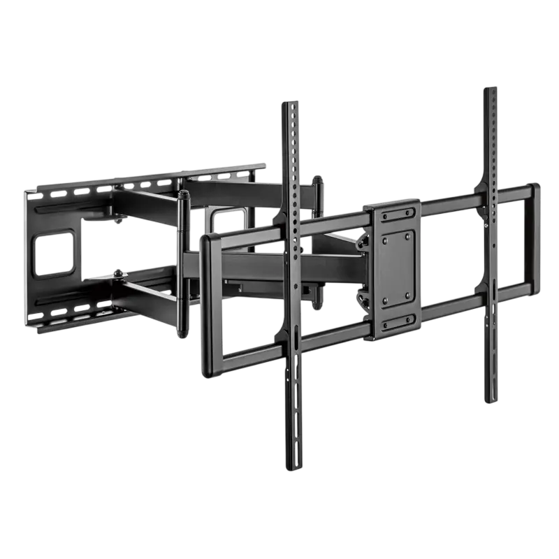 Wall Mount Gembird "WM-120ST-01" Black 60"-120", 120kg, VESA:up 900x600, Wall dist: 75 ~ 703 mm