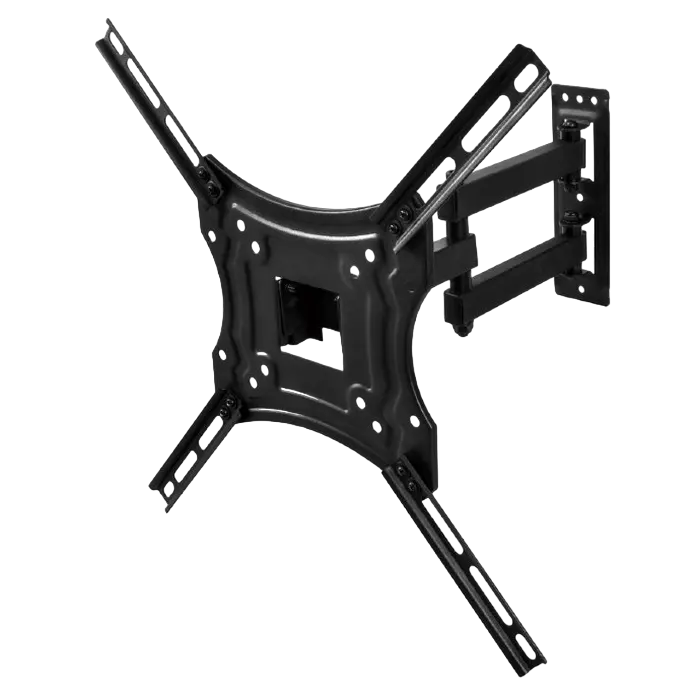 Wall Mount Gembird "WM-55RT-04" Black 32"-55" 30kg, VESA:up400x400, Wall:60-370mm, -90°~+90°, +15°