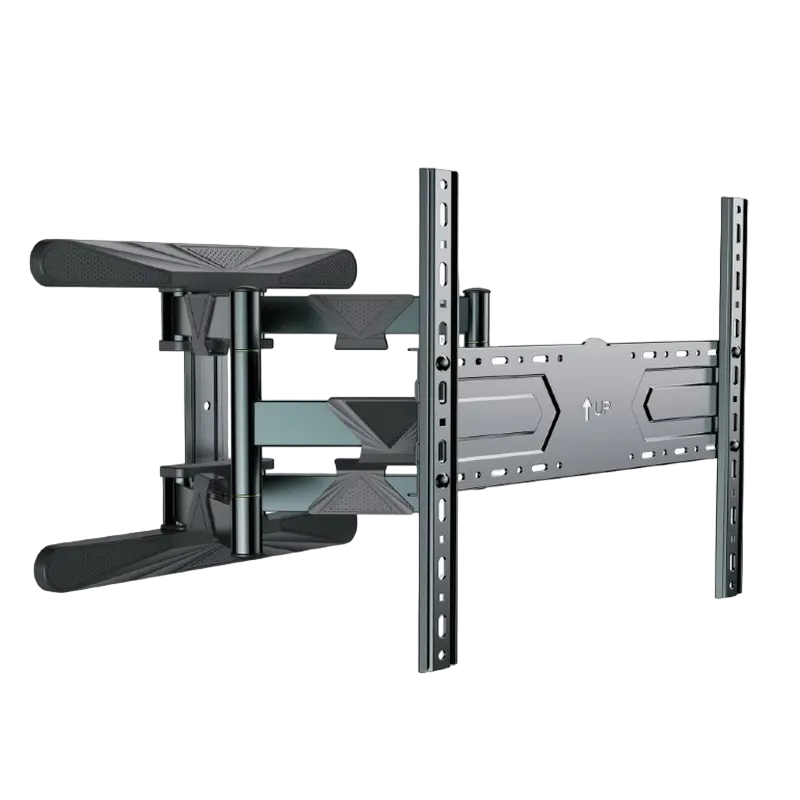 Wall Mount Gembird "WM-80ST-01" Black 40"-80", 60kg, VESA:up 600x400, Wall dist:48~493mm, ±50°