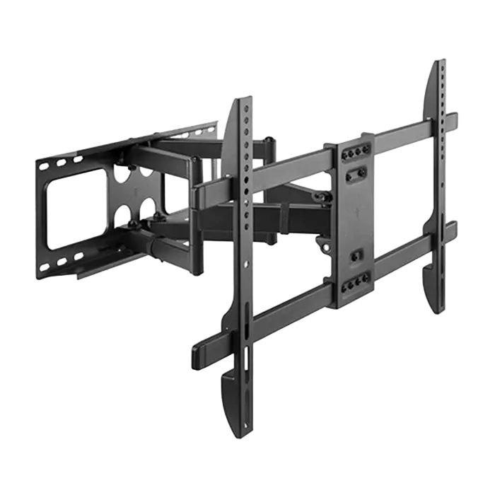 Wall Mount Gembird "WM-80ST-02" Black 37"-80", 60kg, VESA:up 600x400, Wall distance:58~402mm