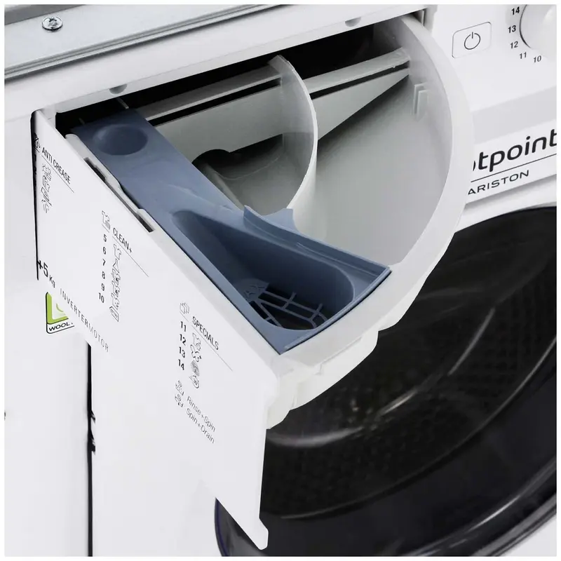 Whirlpool Masina de spalat cu uscator incorporabila Hotpoint-Ariston BI WDWG 75148 EU 7/5 kg, vedere posterioară