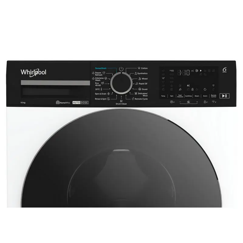 Masina de spalat rufe Whirlpool WPM 07W ADS EE, 10 kg, clasa A, detaliu interfață