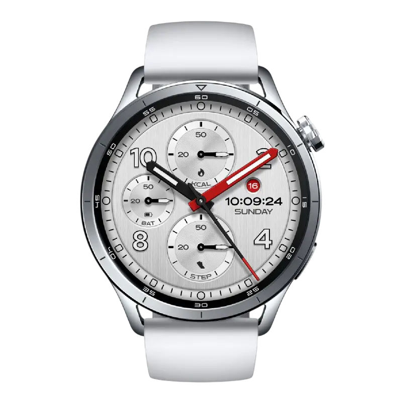 Ceas inteligent Xiaomi Watch S5 46 mm Argintiu, vedere laterală