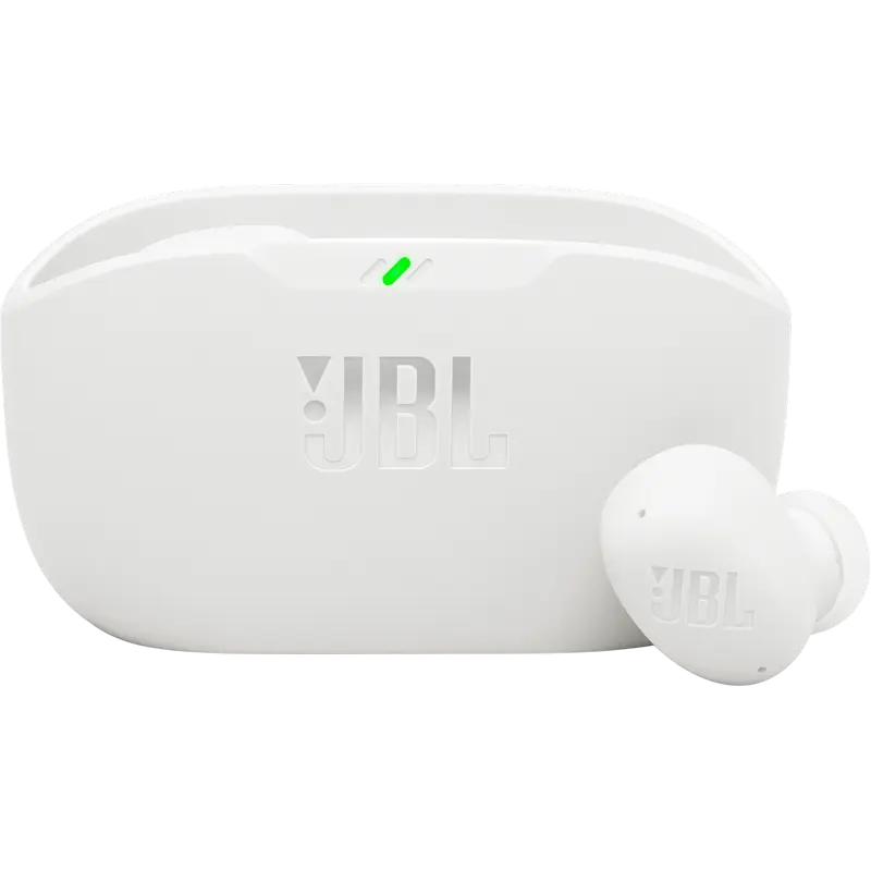 Casti JBL Wave Buds 2 White, true wireless IP54 cu anulare zgomot
