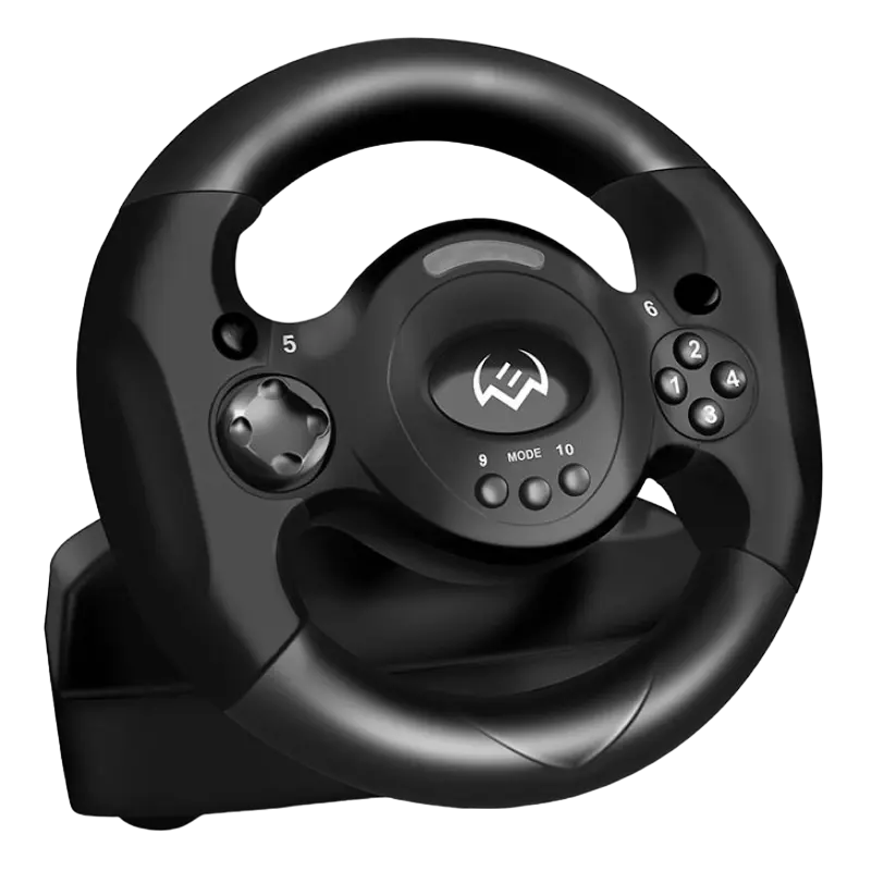 Wheel SVEN GC-W300, 9", 180 degree, Pedals, 2-axis, 10 buttons, Vibration feedback, Fan, USB
