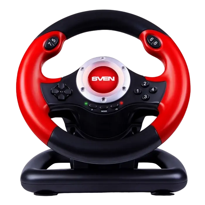 Wheel SVEN GC-W400, 9", 180 degree, Pedals, 2-axis, 10 buttons, Dual vibration, USB