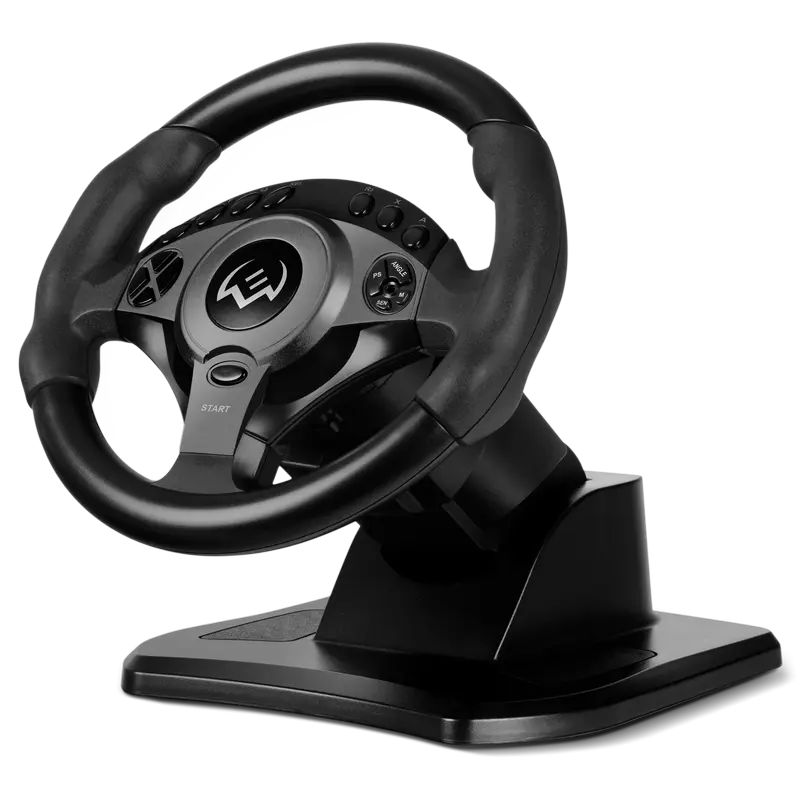 Wheel SVEN GC-W750, 10.3", 900 degree, Pedals & Shifter, 16 buttons, Vibration feedback, Adjustable
