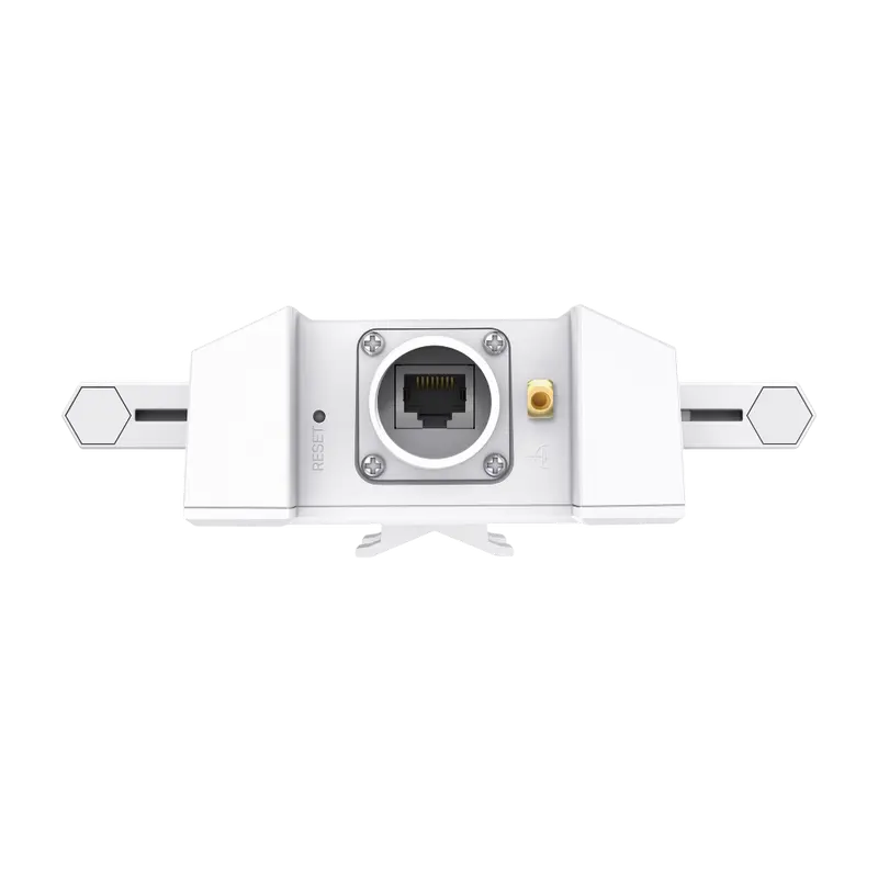 Punct de acces Wi-Fi 6 TP-Link Omada Pro AP8635-E pentru exterior, vedere laterală