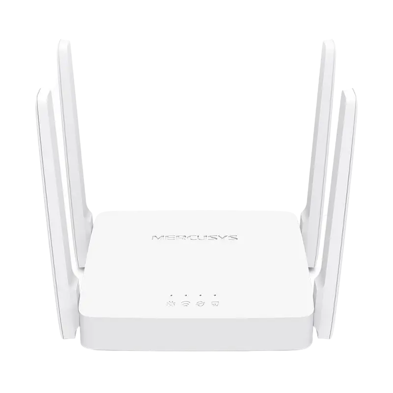 Wi-Fi AC Dual Band MERCUSYS Router, "AC10", 1200Mbps, MU-MIMO, 4x5dBi Antennas, 2xLAN Port