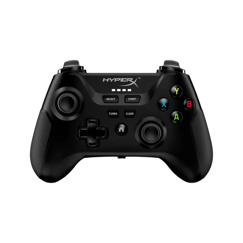 Wireless Gamepad HyperX Clutch, 4 axes, D-Pad, 2 mini joysticks, Bumpers, 600mAh, Mobile Clip, BT+U