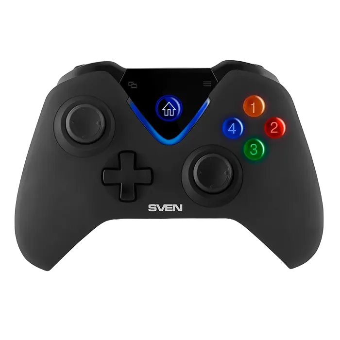 Wireless Gamepad SVEN GC-5070, 4 axes, D-Pad, 2 mini joysticks, 11 buttons, Vibration feedback, Soft